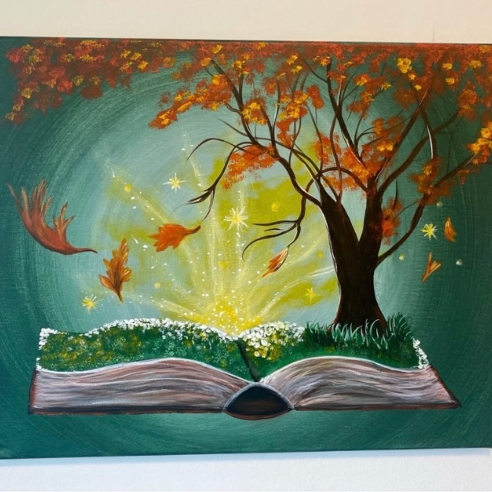 SALE-Book of Seasons fall painting
